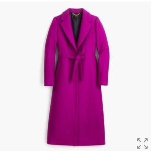 J. Crew Tie-waist topcoat